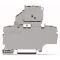 WAGO TOPJOB®S 2002 Series Rail Mounted 2 Conductor Fuse Disconnect Terminal Block with pivoting fuse holder - 2002-1911