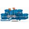 WAGO TOPJOB®S 2002 Series Rail Mounted Double-Deck Double-Disconnect Terminal Block - 2002-2954