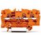 WAGO TOPJOB®S 2004 Series Rail Mounted 3 Conductor Through Terminal Block - 2004-1302