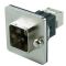 J80020A0012 (100007424) - Telegärtner STX Series Variant 14 Central Bulkhead Set RJ45 Coupler Cat.6 Class EA Round Mount Cutout