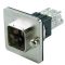 J80020A0013 (100007425) - Telegärtner STX Series Variant 14 Central Bulkhead Set RJ45 Jack A Cat.6A Round Mount Cutout
